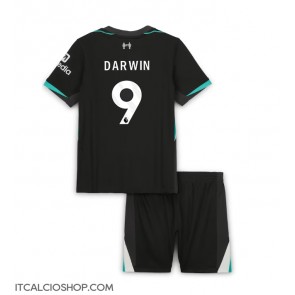 Liverpool Darwin Nunez #9 Seconda Maglia Bambino 2024-25 Manica Corta (+ Pantaloni corti)